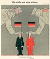 Caricature de Köhler sur les relations entre la RFA et la RDA (1956 ...