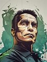 Arnold Schwarzenegger on Behance | Vector portrait illustration ...
