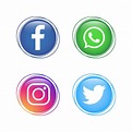Popular colección de logos de redes sociales - Descargar Vectores ...
