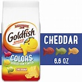 Goldfish Colors Cheddar Cheese Crackers, Baked Snack Crackers, 6.6 oz ...