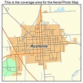 Aerial Photography Map of Rushville, IL Illinois