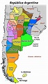 Mapa de Argentina con Nombres, Provincias y Capitales 【Para Descargar e ...