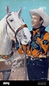 Roy Rogers, estrella del oeste del vaquero, y su caballo Trigger ...