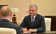 Meeting with State Duma Speaker Vyacheslav Volodin • President of Russia