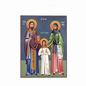 Hand painted icon Saints Raphael, Nicholas and Irene. - Holy Monastery ...