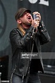 Vocalist Ryan McCombs of the Heavy Metal Band Drowning Pool performs ...
