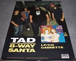 TAD NIRVANA GRUNGE STUNNING RARE U.K. PROMO POSTER FOR '8-WAY SANTA ...