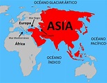 Límites de Asia (con mapa) — Saber es práctico
