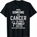 Someone Has Cancer Whole Family Too Brain Cancer Awareness T-Shirt ...