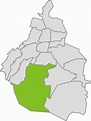 Mapas politico de Tlalpan