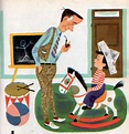 turquoise umbrella: Aurelius Battaglia - Illustrator