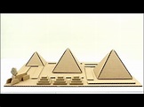 como hacer con carton las piramides de egipto) egyptian pyramids with ...