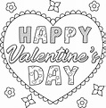 Printable Valentines Day Coloring Pages For Kids And Adults | Images ...