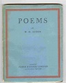 Poems [1st Edition] by W. H. Auden: Good++ Soft cover (1930) 1st ...