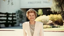 Betty Ford: La Primera Dama que ayudó a abrir clínicas de ...