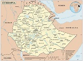 Large detailed political and administrative map of Ethiopia with all ...
