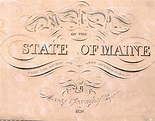 1820 Map of the State of Maine - Etsy