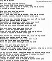 Joan Baez song - Cry Me A River, lyrics