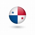 Panama Flag Round Glossy Stock Illustration - Download Image Now - iStock