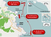 Wikipedia Karte: Location of Costa Concordia cruise-ship disaster | Die ...