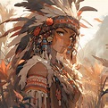 Idealized Indigenous Woman by gnuman12 on DeviantArt