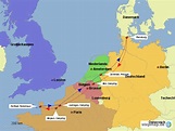 StepMap - Flensburg - Normandie - Landkarte für Deutschland