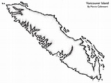 Vancouver island map outline - Map of vancouver island outline (British ...