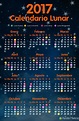 Calendario lunar 2017 COMPLETO con eclipses - Hemisferio Sur y Norte