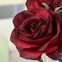 Deep Red Artificial Rose Nosegay Bouquet - Bushes and Bouquets - Floral ...