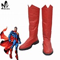 Superman Cosplay acessório traje Superman cosplay botas de inverno ...