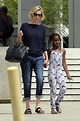 Charlize Theron is seen visiting the Federal Building in Los Angeles ...