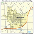 Aerial Photography Map of El Campo, TX Texas
