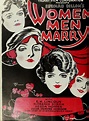 'Women Men Marry' | Vintage sheet music, Old movie posters, Movie artwork