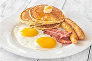Traditional american breakfast featuring bbq, cooked, and crust | Food Images ~ Creative Market