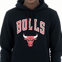 New Era Pullover Hoody Chicago Bulls NBA Black Sweatshirt: Caphunters.com