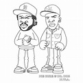 Dr. Dre and Ice Cube coloring page - Download, Print or Color Online ...