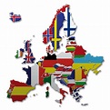 Mapa de EUROPA con Nombres, Capitales, Banderas y Ciudades | Imágenes ...