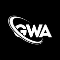logotipo de gwa. letra gwa. diseño del logotipo de la letra gwa ...