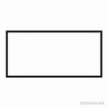 Rectangle Shape Black and White Clip Art Free PNG Image｜Illustoon