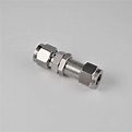 Stainless Steel Compression Tube Fitting, Bulkhead Union, 3/8" Tube OD ...