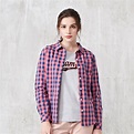 CACO-粉色格子襯衫-女 | 襯衫 | Yahoo奇摩購物中心