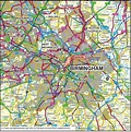 City Map of Birmingham, UK - Free Printable Maps