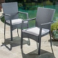 Christopher Knight Home Corsica Outdoor Wicker Dining Chair with ...