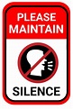 PLEASE MAINTAIN SILENCE Template | PosterMyWall