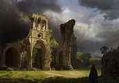 Nature Ruins Castle Sky Clouds Gothic Architecture Artwork Ruin Andrey ...