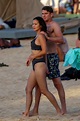 Jamie Chung dons a black bikini while enjoying a beach day with husband ...