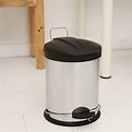 【ikloo】不鏽鋼腳踏垃圾桶-5L(台灣製造) － 松果購物