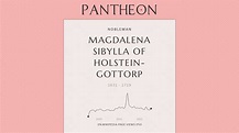 Magdalena Sibylla of Holstein-Gottorp Biography | Pantheon
