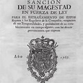 Pragmática Sanción de 1767 expulsando a los jesuitas de España y sus ...
