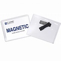 C-Line Magnetic Name Badge Holder Kit, Horizontal, 4 x 3 Inches, Clear ...